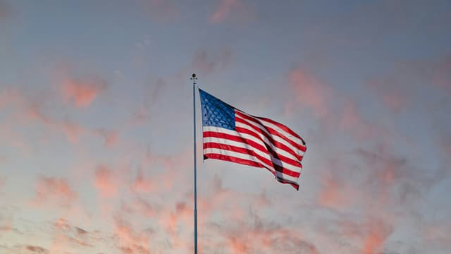 Bandeira dos EUA. Fonte: Shutterstock